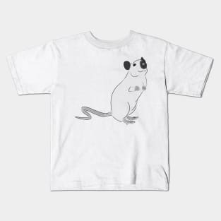 Black and White Siamese Rat Kids T-Shirt